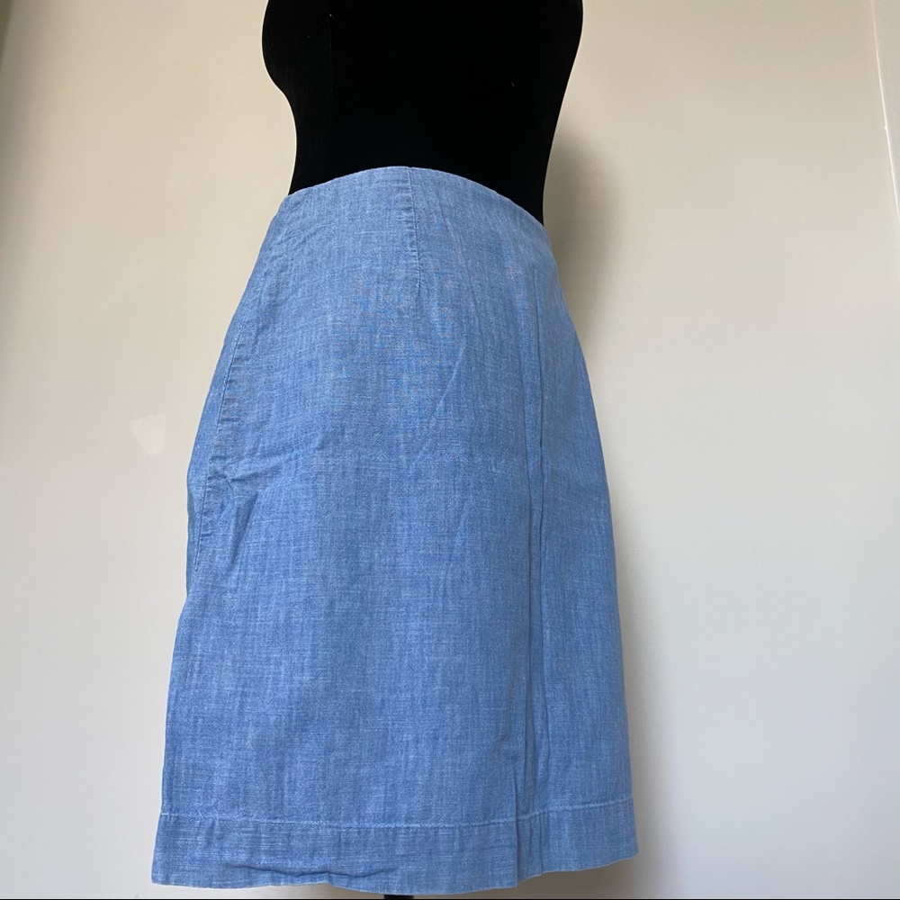 Button down Jean medium denim skirt - Picture 2 of 5